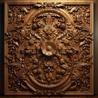 Patterns and decorations stl luxurious 4 3d model